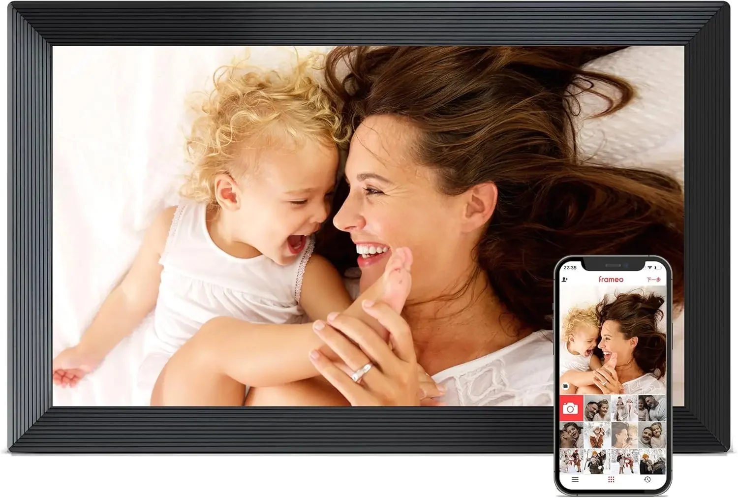 Digital Picture Frame, Frameo 15.6 inch Large Digital Photo Frame WiFi, 1920 * 1080 IPS FHD Touchscreen, 32GB Storage, Instant S
Digital Picture Frame, Frameo 15.6 inch Large Digital Photo Frame WiFi, 1920 * 1080 IPS FHD Touchscreen, 32GB Storage, Instant S