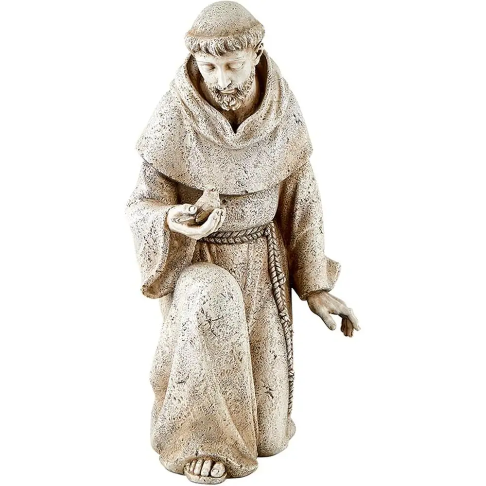 Garden Statue - Saint rancis o Assisi Stone-Resin Indoor/Outdoor Catc Scuture, 14.5" Tall, Kneeling with Bird
Garden Statue - Saint rancis o Assisi Stone-Resin Indoor/Outdoor Catc Scuture, 14.5" Tall, Kneeling with Bird