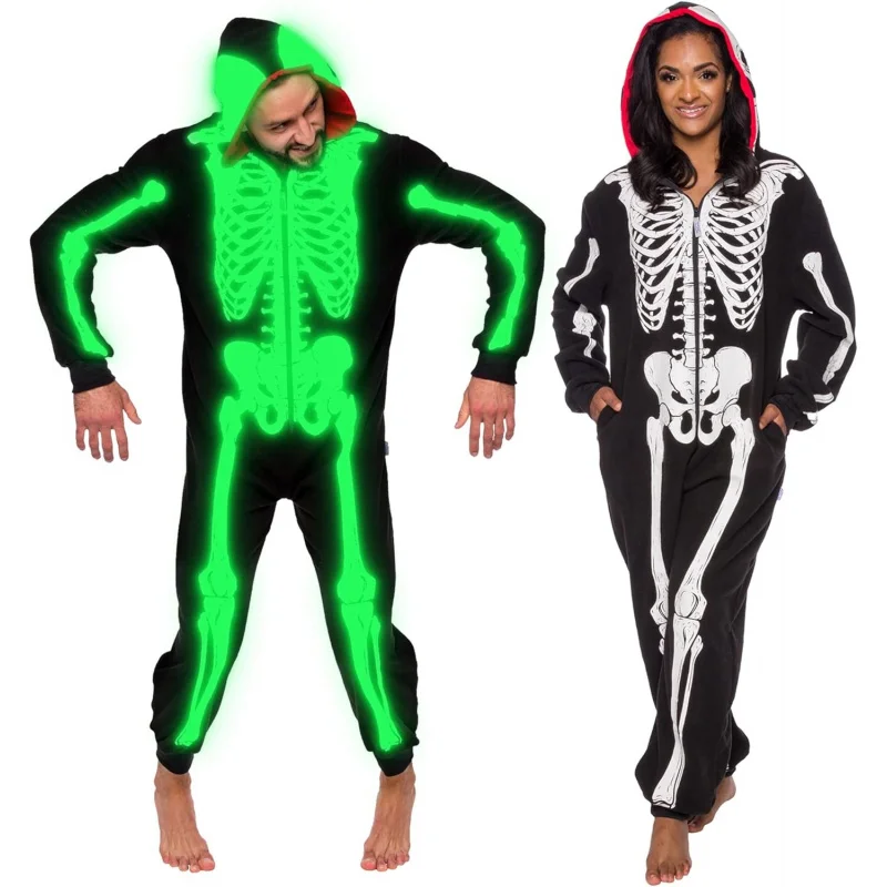 ❤️❤️❤️Funziez! Glow in the Dark Skeleton Adult Onesie - Halloween Costume - Plush One Piece Cosplay Suit for Adults, Women❤️⭐️❤️
❤️❤️❤️Funziez! Glow in the Dark Skeleton Adult Onesie - Halloween Costume - Plush One Piece Cosplay Suit for Adults, Women❤️⭐️❤️