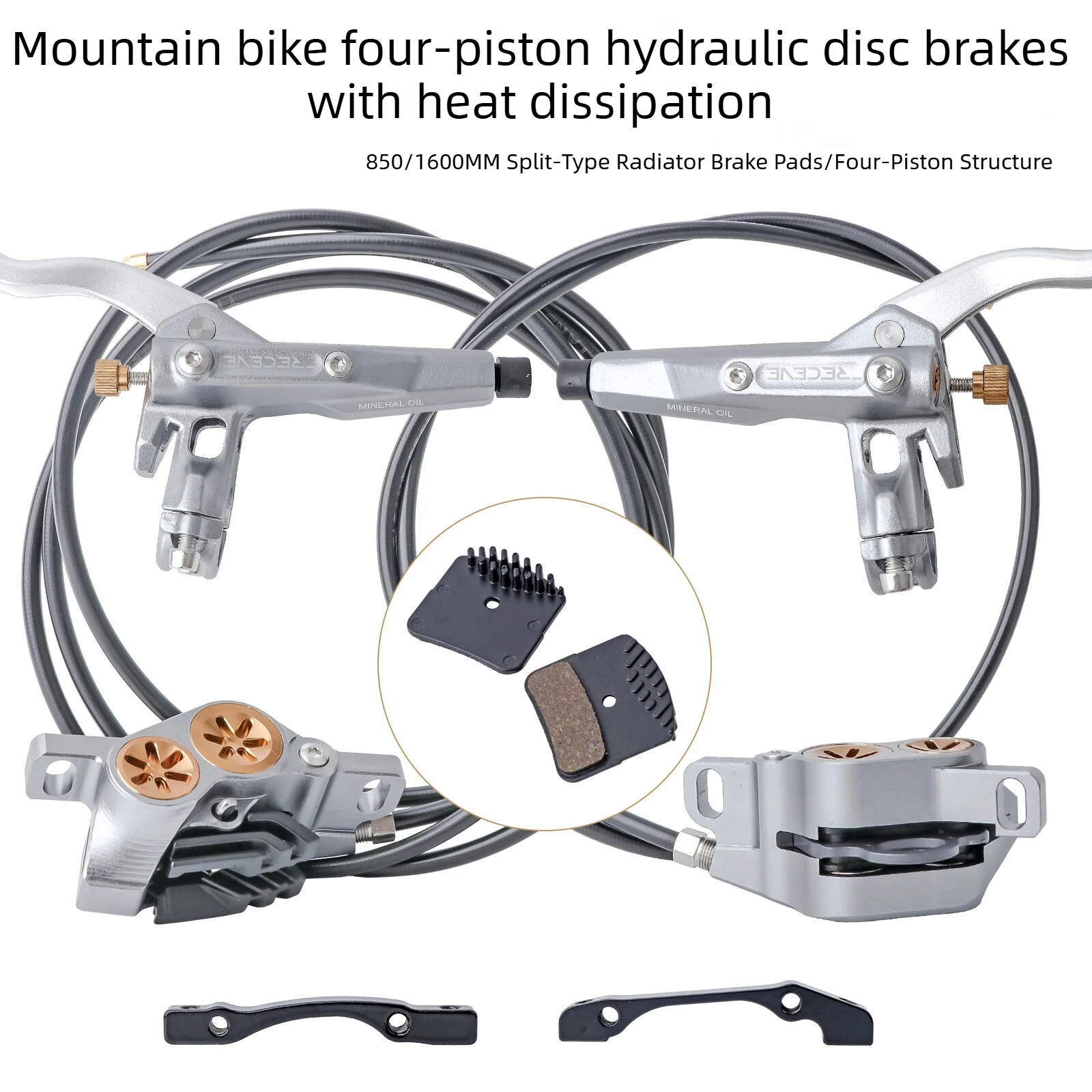 Четырехпоршневый гидравлический тормоз с разделенным рассеиванием тепла, масляный диск с ЧПУ для горного велосипеда DH Downhill Dirt Jump, передний ~ 850 мм/задний ~ 1600 мм
Четырехпоршневый гидравлический тормоз с разделенным рассеиванием тепла, масляный диск с ЧПУ для горного велосипеда DH Downhill Dirt Jump, передний ~ 850 мм/задний ~ 1600 мм