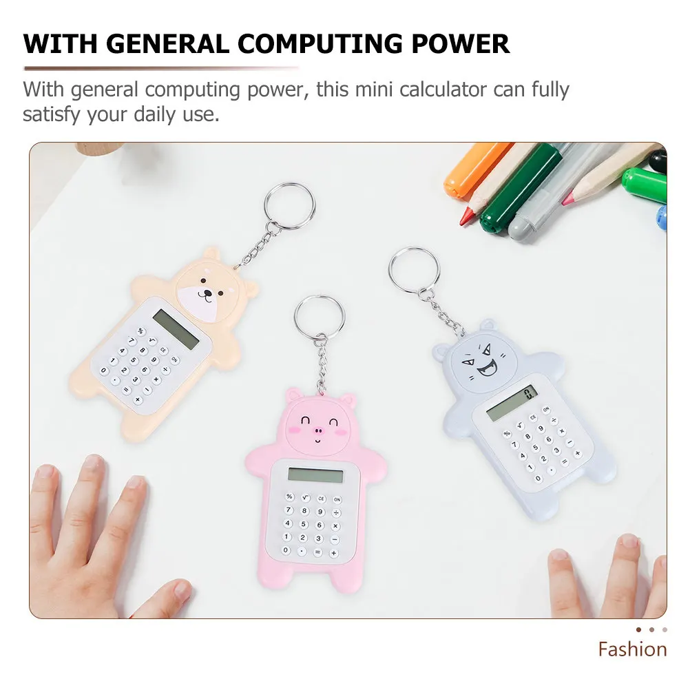 Portable Mini Calculator Keychain Cartoon Hanging Calculator Basic Computing Tool School Supplies Calculators
Portable Mini Calculator Keychain Cartoon Hanging Calculator Basic Computing Tool School Supplies Calculators