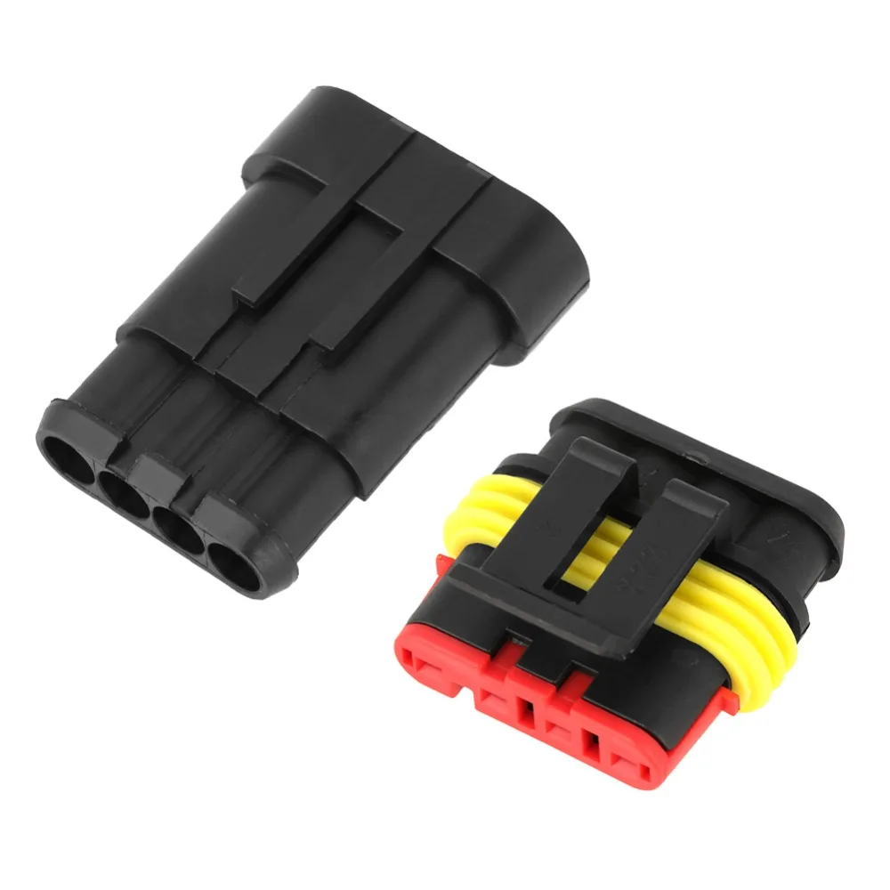 5 Kits 4-pin Way Automobile Electrical Connector Sealed Waterproof Nylon PA66 Car Wire Connector Car Wire Plug Scooter Use
5 Kits 4-pin Way Automobile Electrical Connector Sealed Waterproof Nylon PA66 Car Wire Connector Car Wire Plug Scooter Use