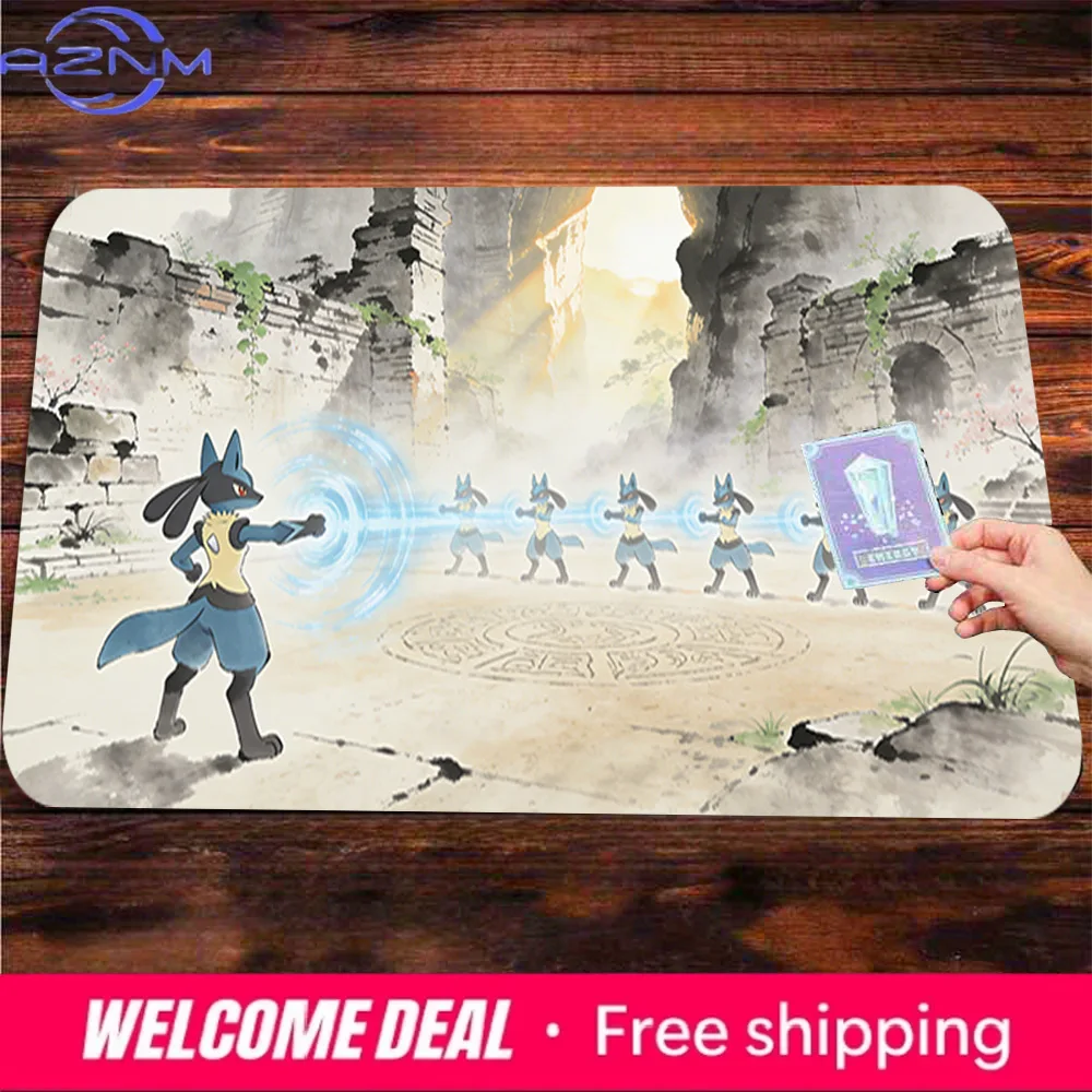 Lucario TCG Playmat Non-Slip Washable Trading Card Game Mat
Lucario TCG Playmat Non-Slip Washable Trading Card Game Mat