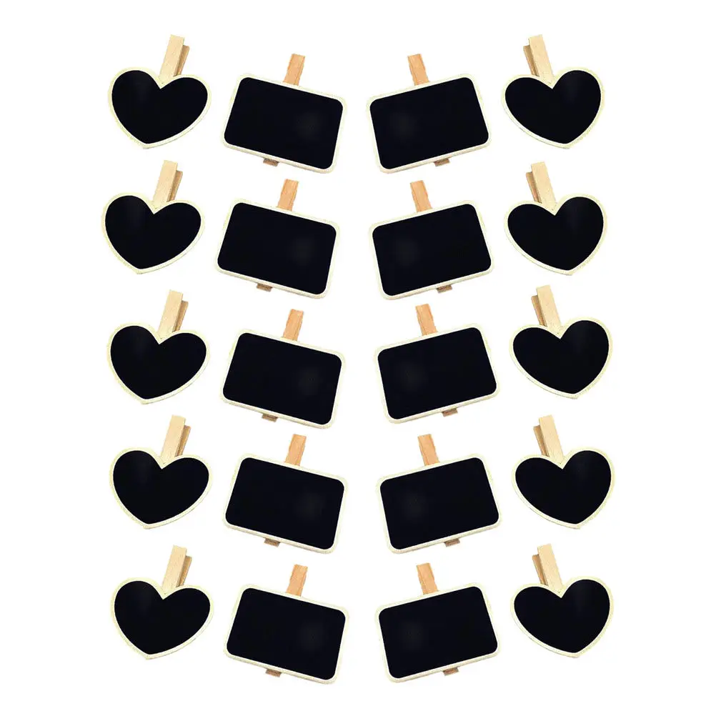 20Pcs Mini Blackboard Wooden Message Board Clip Eco-Friendly Sturdy Chalkboard Sign for Wedding Party Baby Shower Decoration
20Pcs Mini Blackboard Wooden Message Board Clip Eco-Friendly Sturdy Chalkboard Sign for Wedding Party Baby Shower Decoration