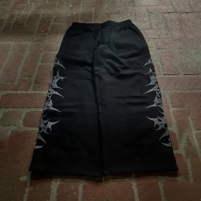 Y2k Retro Casual Pants Harajuku Gothic Graphic Print Loose Elastic Waist Cotton Straight Trousers Men Women Hip Hop Street Wear
Y2k Retro Casual Pants Harajuku Gothic Graphic Print Loose Elastic Waist Cotton Straight Trousers Men Women Hip Hop Street Wear