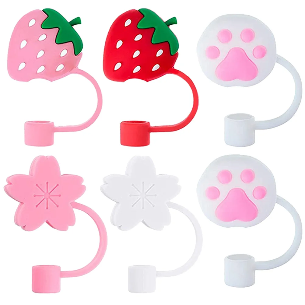 6 Pcs Straw Cap Tips Covers for Reusable Straws Caps Tumblers Cartoon Silicone Silica Gel Drinking
6 Pcs Straw Cap Tips Covers for Reusable Straws Caps Tumblers Cartoon Silicone Silica Gel Drinking