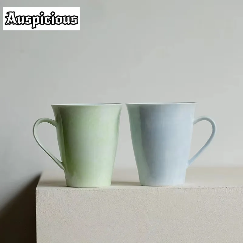 190ml Pure Hand-painted Mist Blue Ceramic Mug Drink Cup Household Tea Cup Personal Coffee Cup With Handle Office Cup Drinkware
190ml Pure Hand-painted Mist Blue Ceramic Mug Drink Cup Household Tea Cup Personal Coffee Cup With Handle Office Cup Drinkware