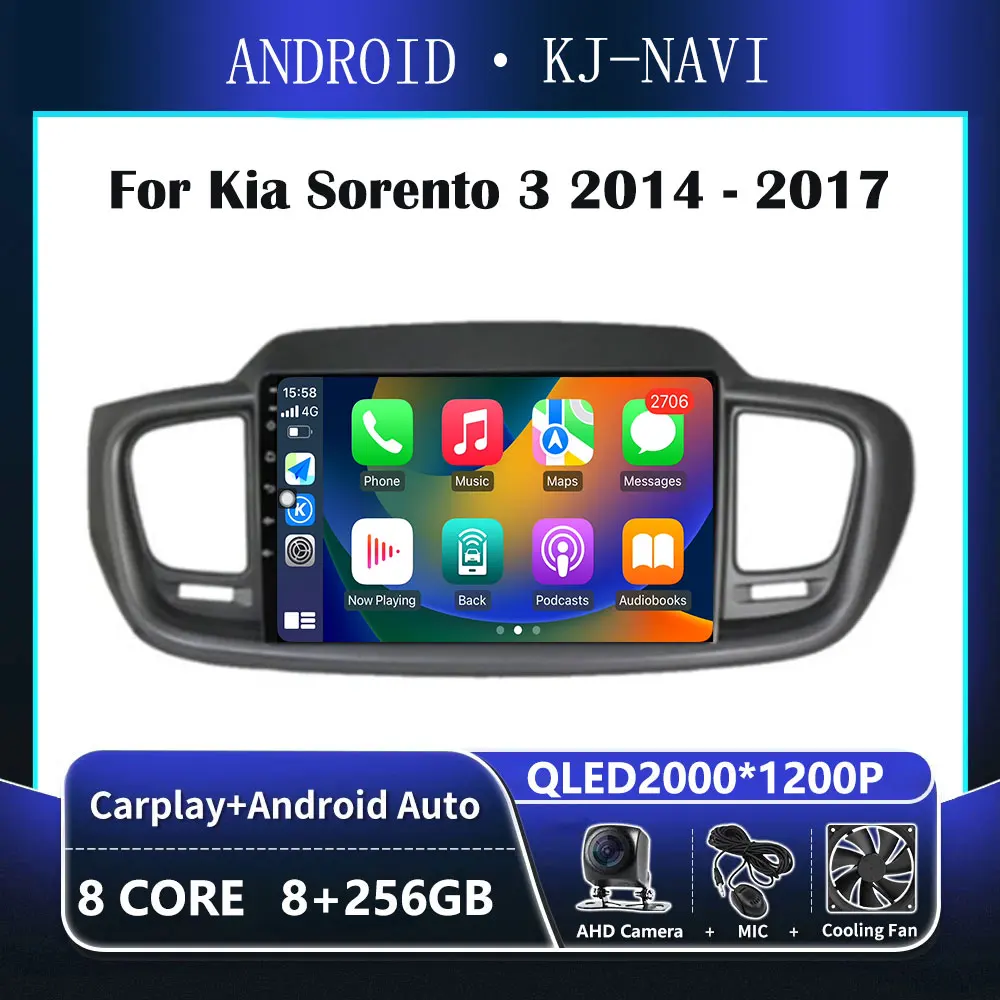 Android 14 Carplay For Kia Sorento 3 2014 - 2017 Audio Stereo Car Radio Multimedia Player GPS Navigation WIFI 2 din DSP
Android 14 Carplay For Kia Sorento 3 2014 - 2017 Audio Stereo Car Radio Multimedia Player GPS Navigation WIFI 2 din DSP