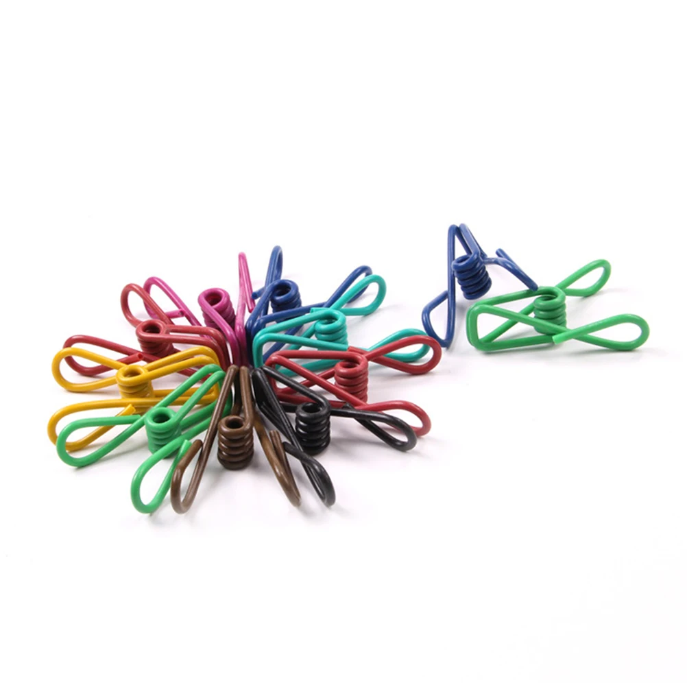 10pcs Colorful Metal Clips Water Resistant Multi Purpose Clothes Pegs Wire Pins Household Storage Organizers
10pcs Colorful Metal Clips Water Resistant Multi Purpose Clothes Pegs Wire Pins Household Storage Organizers