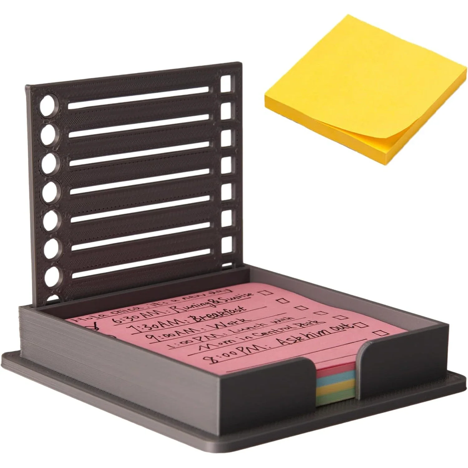 Sticky Note Dispenser Sticky Note Holder with Stencil Sticky Notes Template for Pad Self-adhesive Notepad Organ
Sticky Note Dispenser Sticky Note Holder with Stencil Sticky Notes Template for Pad Self-adhesive Notepad Organ