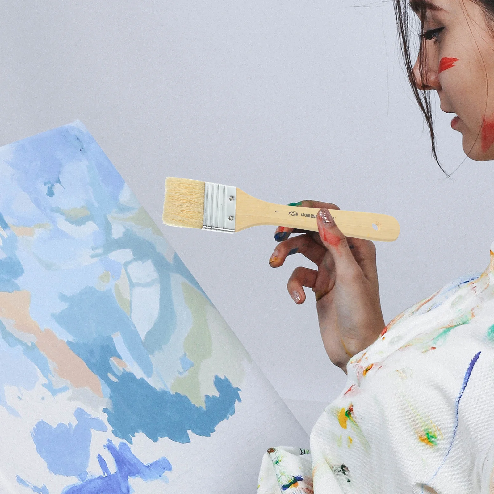 2 pcs Oil Painting Brushes Large Natural Boar Bristle Wooden Handle For Wall Desk Art Craft Stencil Drawing Painting Glue
2 pcs Oil Painting Brushes Large Natural Boar Bristle Wooden Handle For Wall Desk Art Craft Stencil Drawing Painting Glue