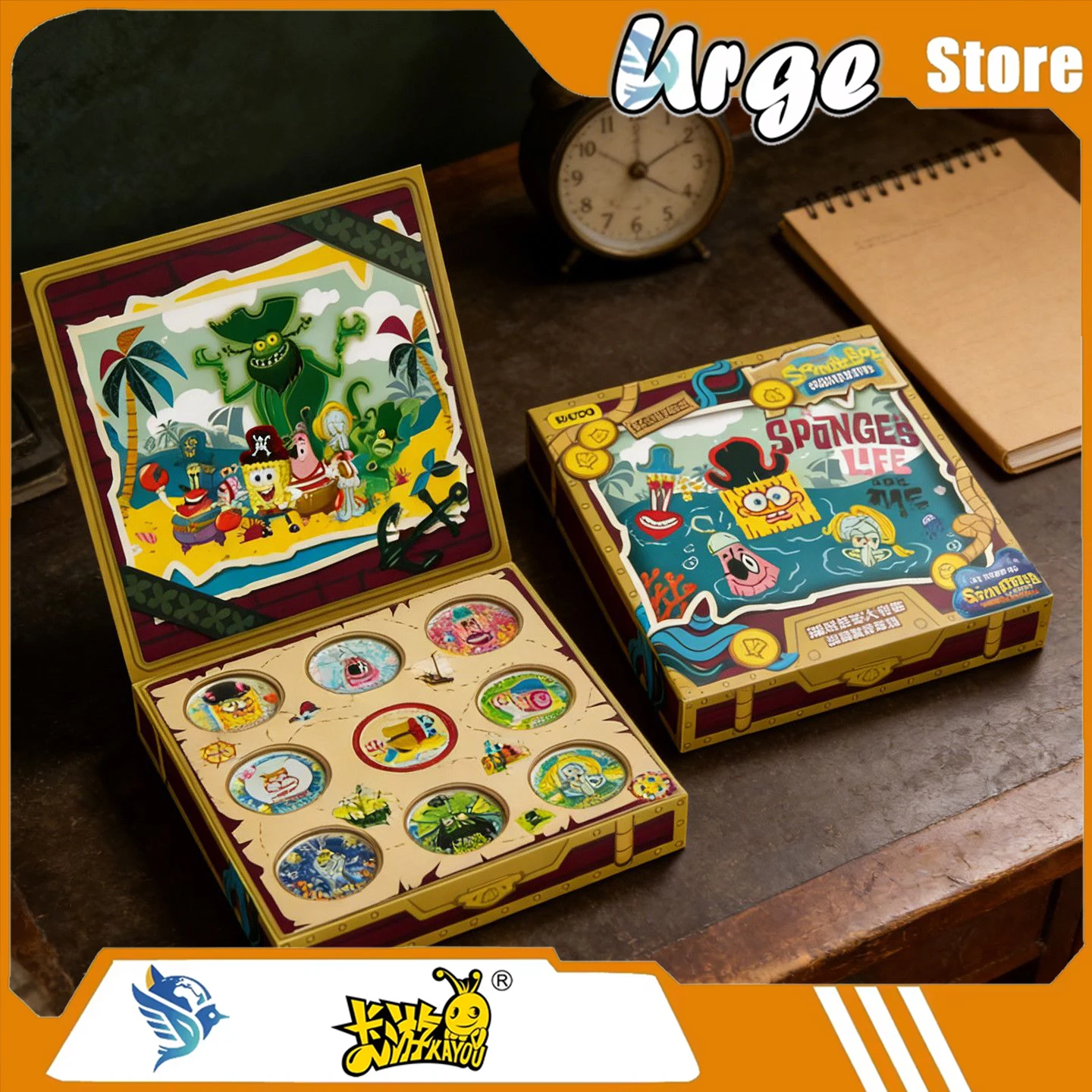 Kayou SpongeBob Movie Treasure Badge Set - Official Licensed SpongeBob SquarePants Metal Tin Pin Button Collectible Badge
Kayou SpongeBob Movie Treasure Badge Set - Official Licensed SpongeBob SquarePants Metal Tin Pin Button Collectible Badge