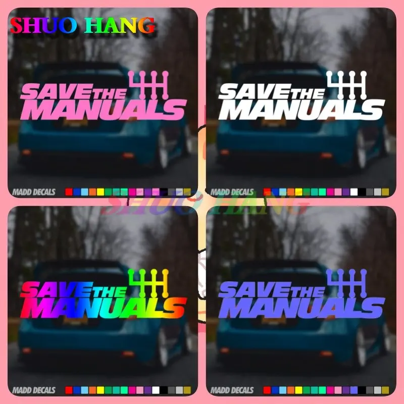 Save The Manuals Sticker Decal - 6 Speed Transmission Vinyl Stick Shift Car Accessories Stickers
Save The Manuals Sticker Decal - 6 Speed Transmission Vinyl Stick Shift Car Accessories Stickers