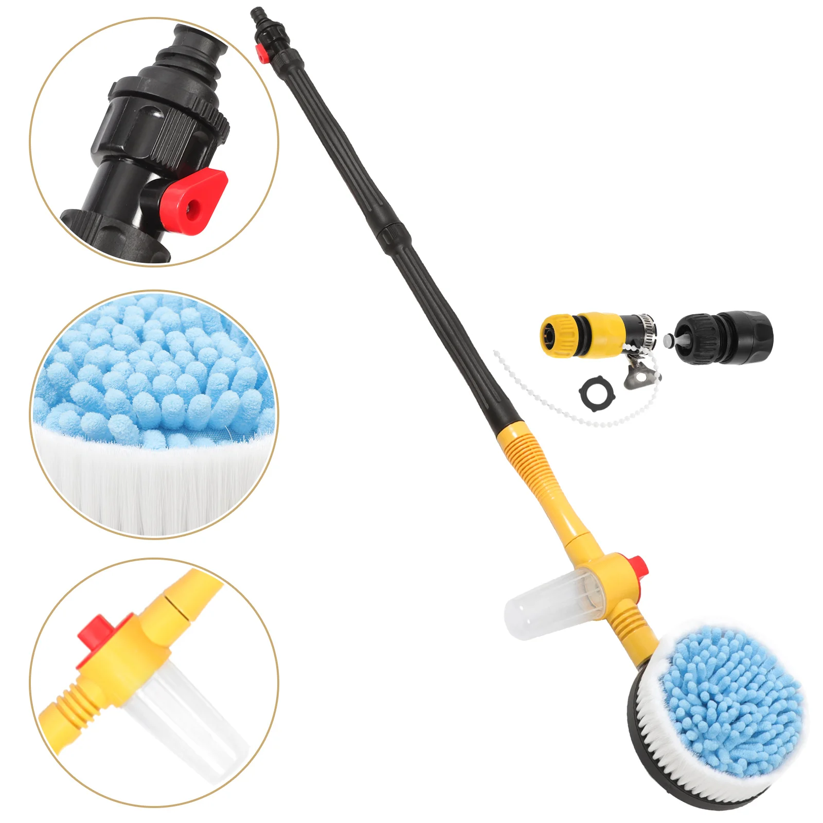 120 Cm Car Wash Brush Car-cleaning Car-washing Automatic Long Handle Rotary Yellow
120 Cm Car Wash Brush Car-cleaning Car-washing Automatic Long Handle Rotary Yellow