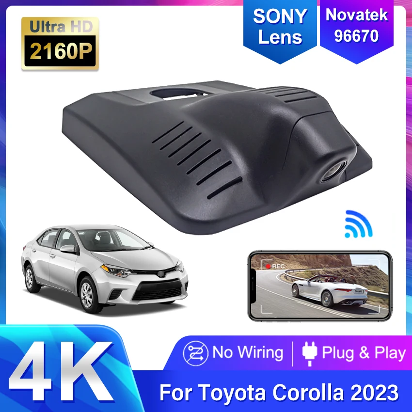 Car DVR For Toyota Corolla 2023 4K Dash Cam UHD 2160P Driving Recorder Night Vision High Quality DashCam,Front and Rear Wireless
Car DVR For Toyota Corolla 2023 4K Dash Cam UHD 2160P Driving Recorder Night Vision High Quality DashCam,Front and Rear Wireless