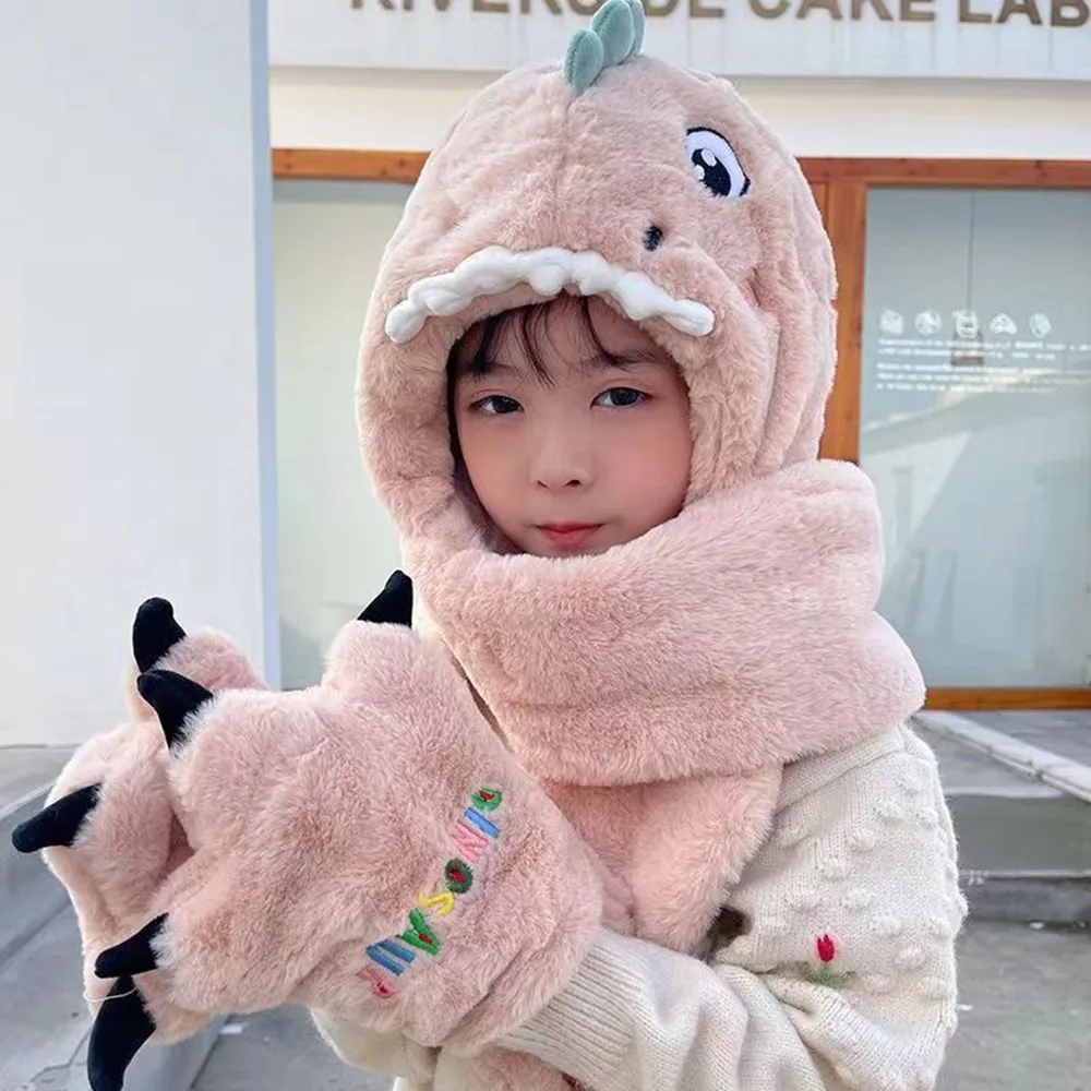 Детские шапки из искусственного меха, комплект шарфов, защита шеи динозавра, цельные шапочки, толстые теплые ветрозащитные детские шарфы с капюшоном, перчатки, зимние
Детские шапки из искусственного меха, комплект шарфов, защита шеи динозавра, цельные шапочки, толстые теплые ветрозащитные детские шарфы с капюшоном, перчатки, зимние