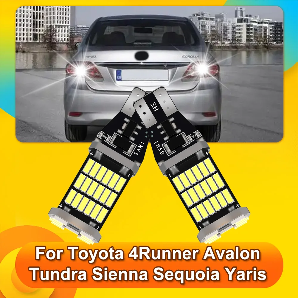 2Pcs LED Reverse Light Bulbs Lamp W16W T15 921 For Toyota Camry 4Runner Avalon Tundra Sienna Sequoia Yaris C-HR 86 Corolla RAV4
2Pcs LED Reverse Light Bulbs Lamp W16W T15 921 For Toyota Camry 4Runner Avalon Tundra Sienna Sequoia Yaris C-HR 86 Corolla RAV4