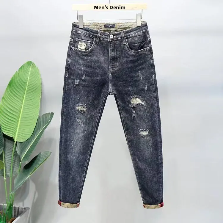Spring New Style Slim Straight Fashionable Men's Retro Classic Blue Jeans American Style mid Waist Polyester Cotton Blend
Spring New Style Slim Straight Fashionable Men's Retro Classic Blue Jeans American Style mid Waist Polyester Cotton Blend