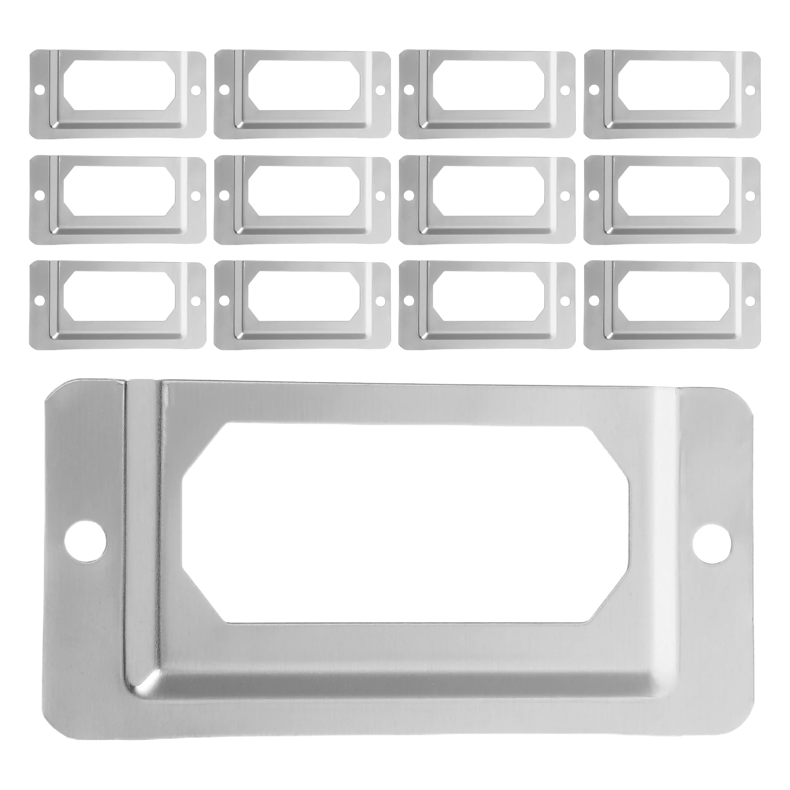50 Pcs Drawer Label Holder Stainless Steel Smooth Surface Easy Identification Metal File Cabinet Storage Organization
50 Pcs Drawer Label Holder Stainless Steel Smooth Surface Easy Identification Metal File Cabinet Storage Organization