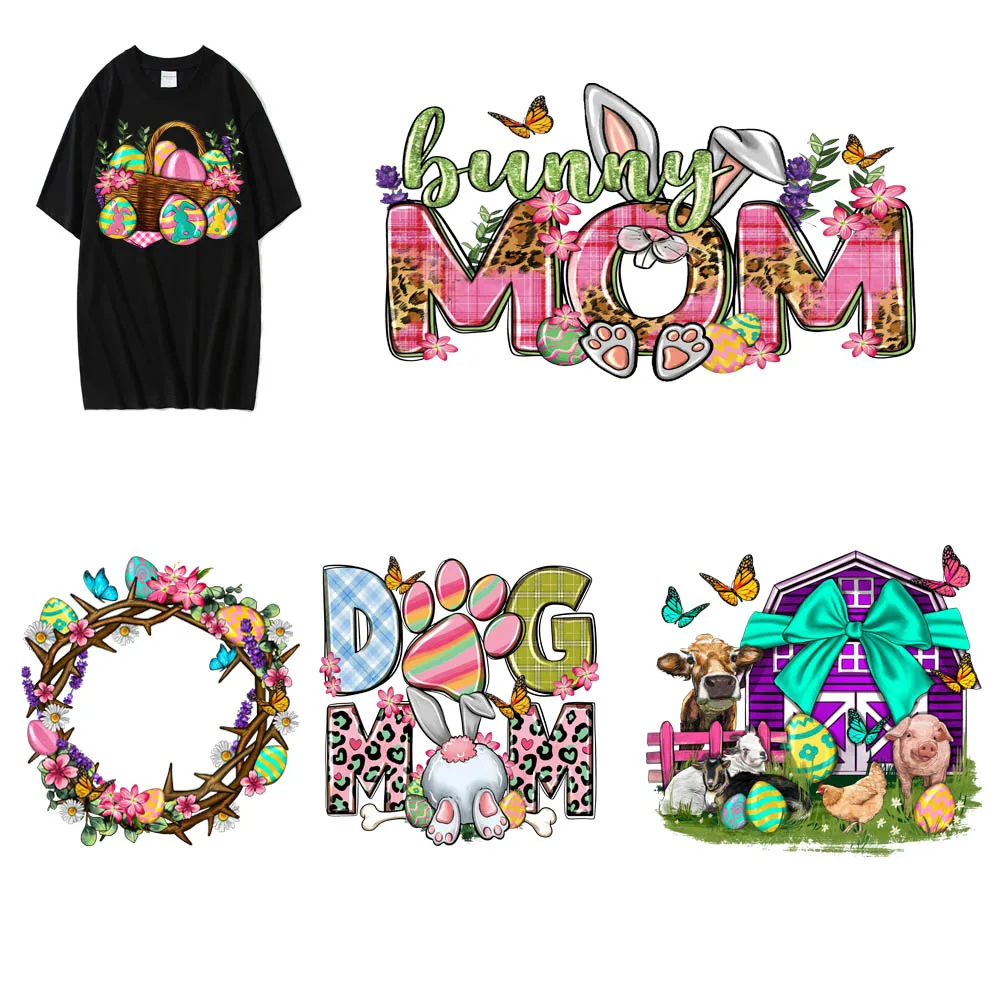 Iron-On Sticker For Clothes Bag DIY Easter Cute Bunny Color Heat transfer Pretty DTF Stickers T-Shirt Hoodie Patch Waterproof
Iron-On Sticker For Clothes Bag DIY Easter Cute Bunny Color Heat transfer Pretty DTF Stickers T-Shirt Hoodie Patch Waterproof