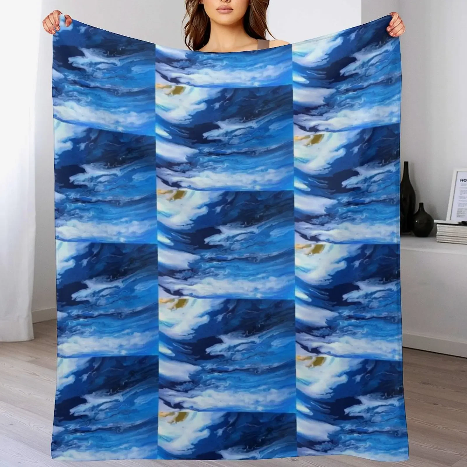 Waves Throw Blanket Thin Soft Blanket for Summer Night Sleeping
Waves Throw Blanket Thin Soft Blanket for Summer Night Sleeping