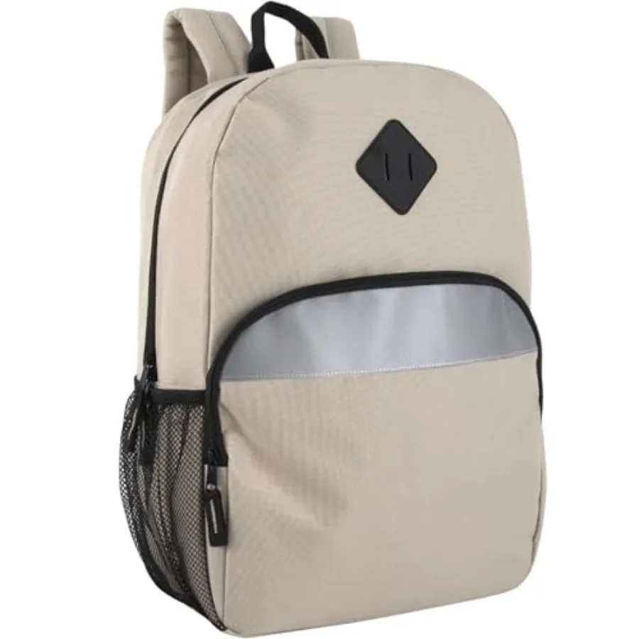 17" Backpack Reflective School Backpack with Padded Straps, Water Bottle Pockets for and Adults, School Travel Camp
17" Backpack Reflective School Backpack with Padded Straps, Water Bottle Pockets for and Adults, School Travel Camp