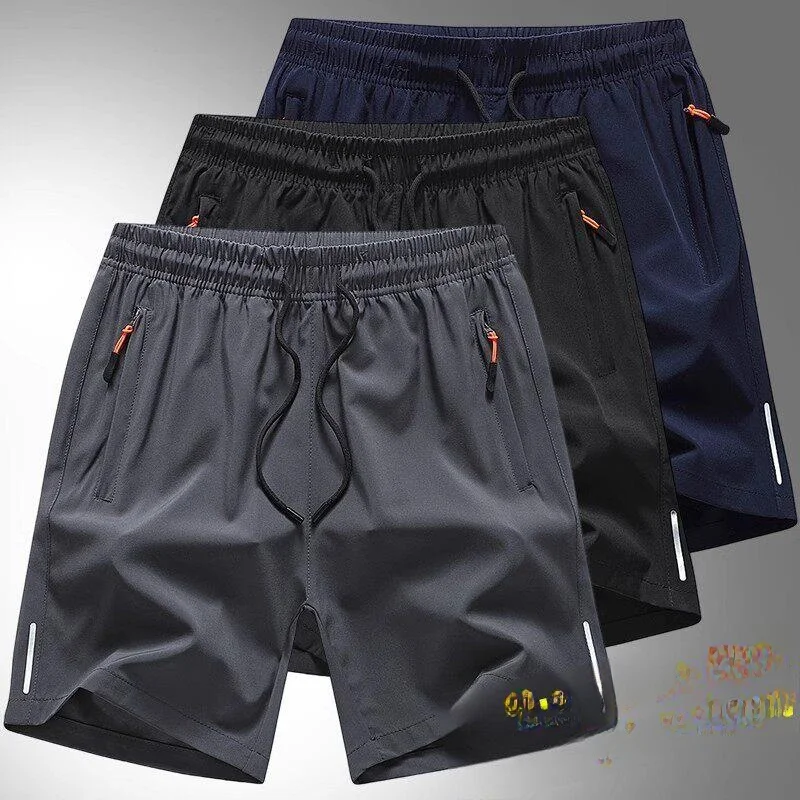 Thin Ice Silk Cool Feeling Men's Shorts Summer Loose Pocket Zipper Running Fitness plus Size Five-Quarter Large Shorts
Thin Ice Silk Cool Feeling Men's Shorts Summer Loose Pocket Zipper Running Fitness plus Size Five-Quarter Large Shorts