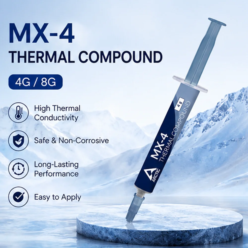 Arctic MX4 4G 8G Thermal Paste GPU CPU Chips Thermal Conductive Silicone Grease
Arctic MX4 4G 8G Thermal Paste GPU CPU Chips Thermal Conductive Silicone Grease