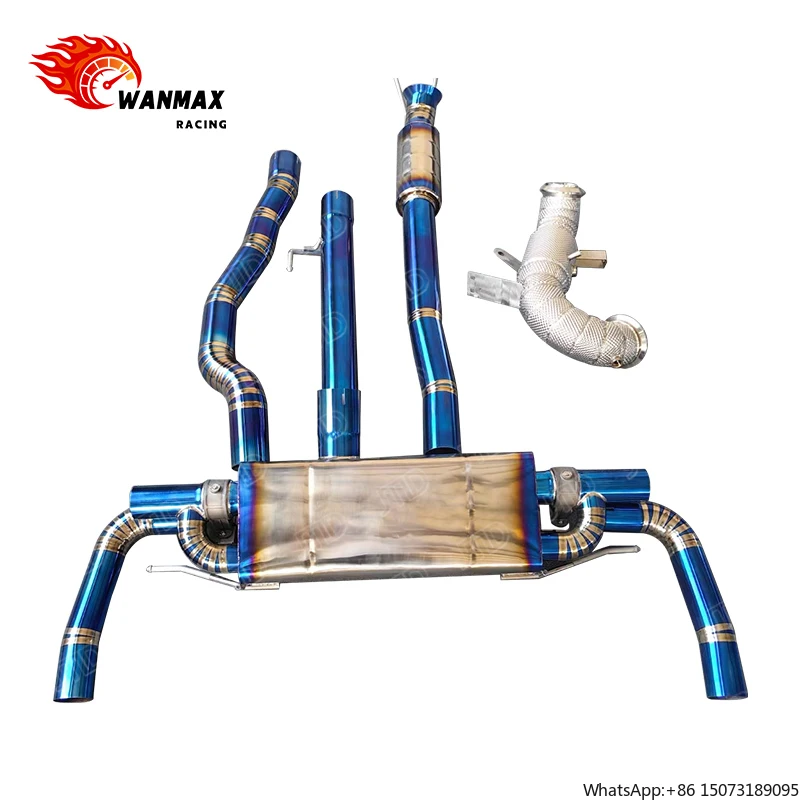 Для 2024 A45S CLA45S W118: Титановая выхлопная система Catback + высокопроизводительный даунпайп с клапаном и карбоновыми насадками
Для 2024 A45S CLA45S W118: Титановая выхлопная система Catback + высокопроизводительный даунпайп с клапаном и карбоновыми насадками