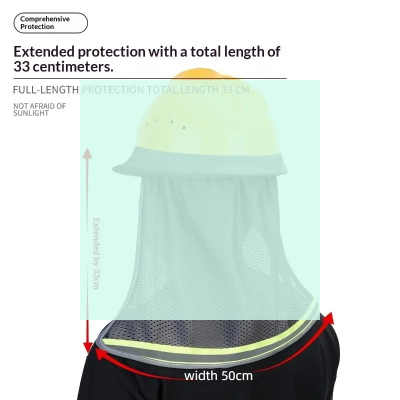 Safety Helmet Sunshade Panel Construction Site Sunshade Hat Breathable Wide-brimmed Cap Curtain Building Construction Sun Hats
Safety Helmet Sunshade Panel Construction Site Sunshade Hat Breathable Wide-brimmed Cap Curtain Building Construction Sun Hats