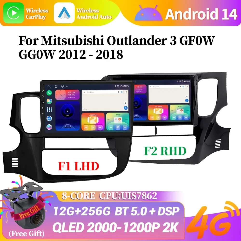 Android 14 For Mitsubishi Outlander 3 GF0W GG0W 2012-2018 Car Radio Navigation Wireless Carplay GPS Multimedia Stereo Screen
Android 14 For Mitsubishi Outlander 3 GF0W GG0W 2012-2018 Car Radio Navigation Wireless Carplay GPS Multimedia Stereo Screen