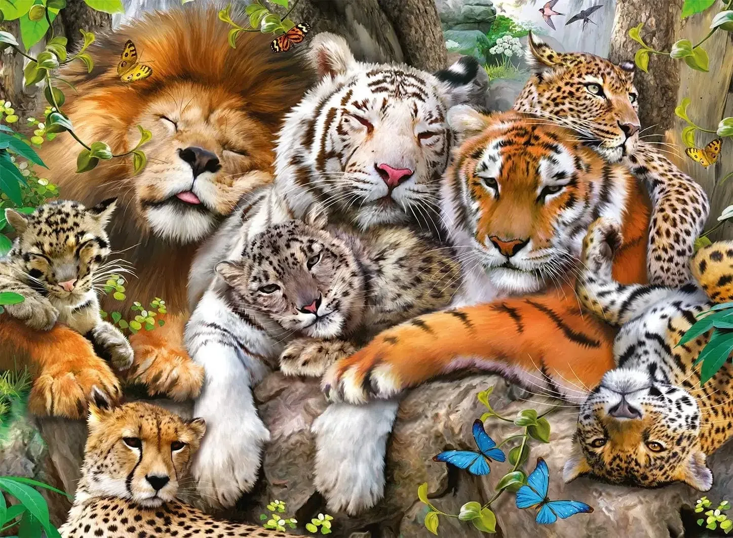 Big Cat Nap 500/1000/1200/2000 PCS Jigsaw Puzzles Challenging Family Activity Games for Gameroom Bedroom Livingroom Party Gift
Big Cat Nap 500/1000/1200/2000 PCS Jigsaw Puzzles Challenging Family Activity Games for Gameroom Bedroom Livingroom Party Gift
