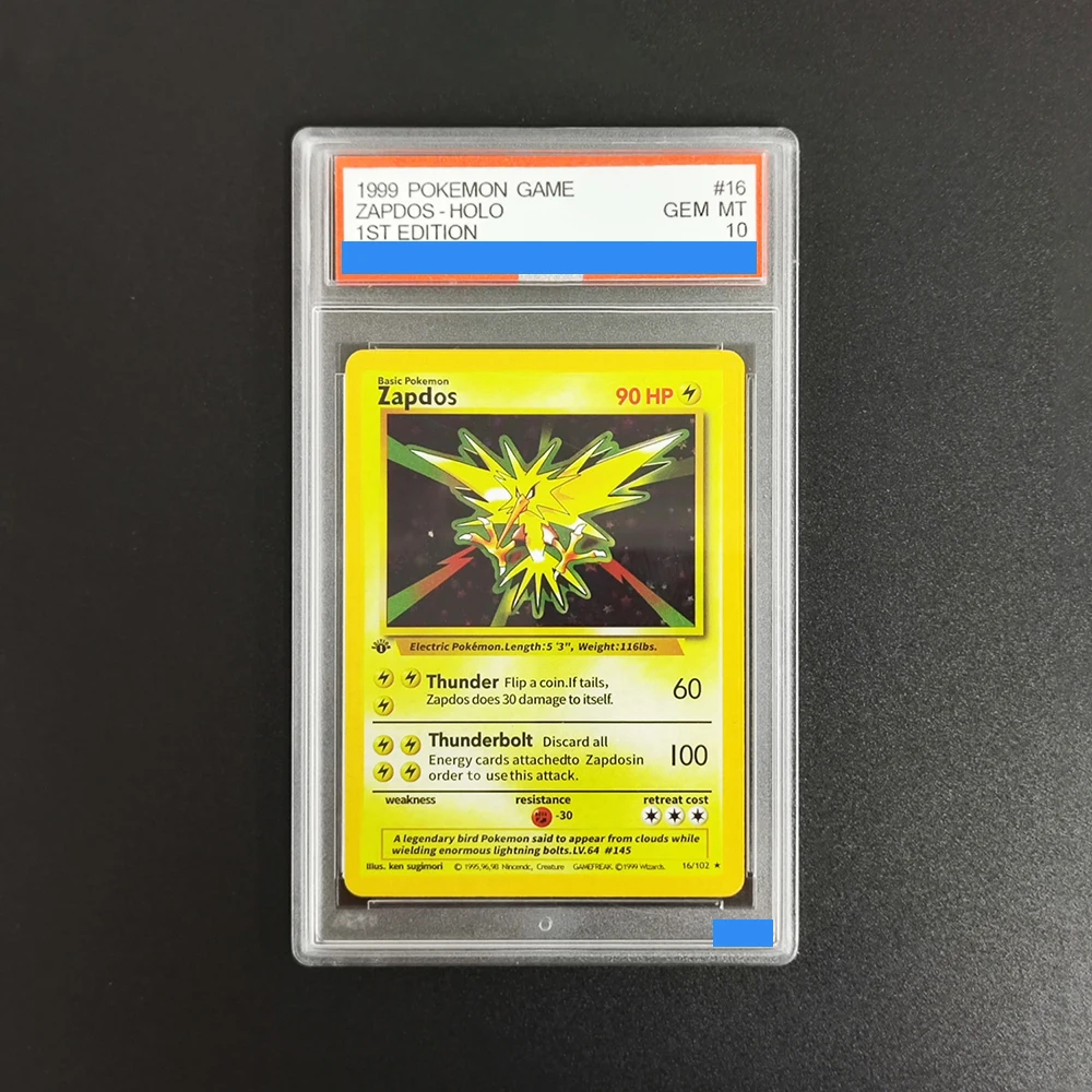 Proxy 1999 POKEMON GAME 1ST EDITION ZAPDOS-HOLO #16 16/102 Authentication Grading 10 Collection Game Card
Proxy 1999 POKEMON GAME 1ST EDITION ZAPDOS-HOLO #16 16/102 Authentication Grading 10 Collection Game Card