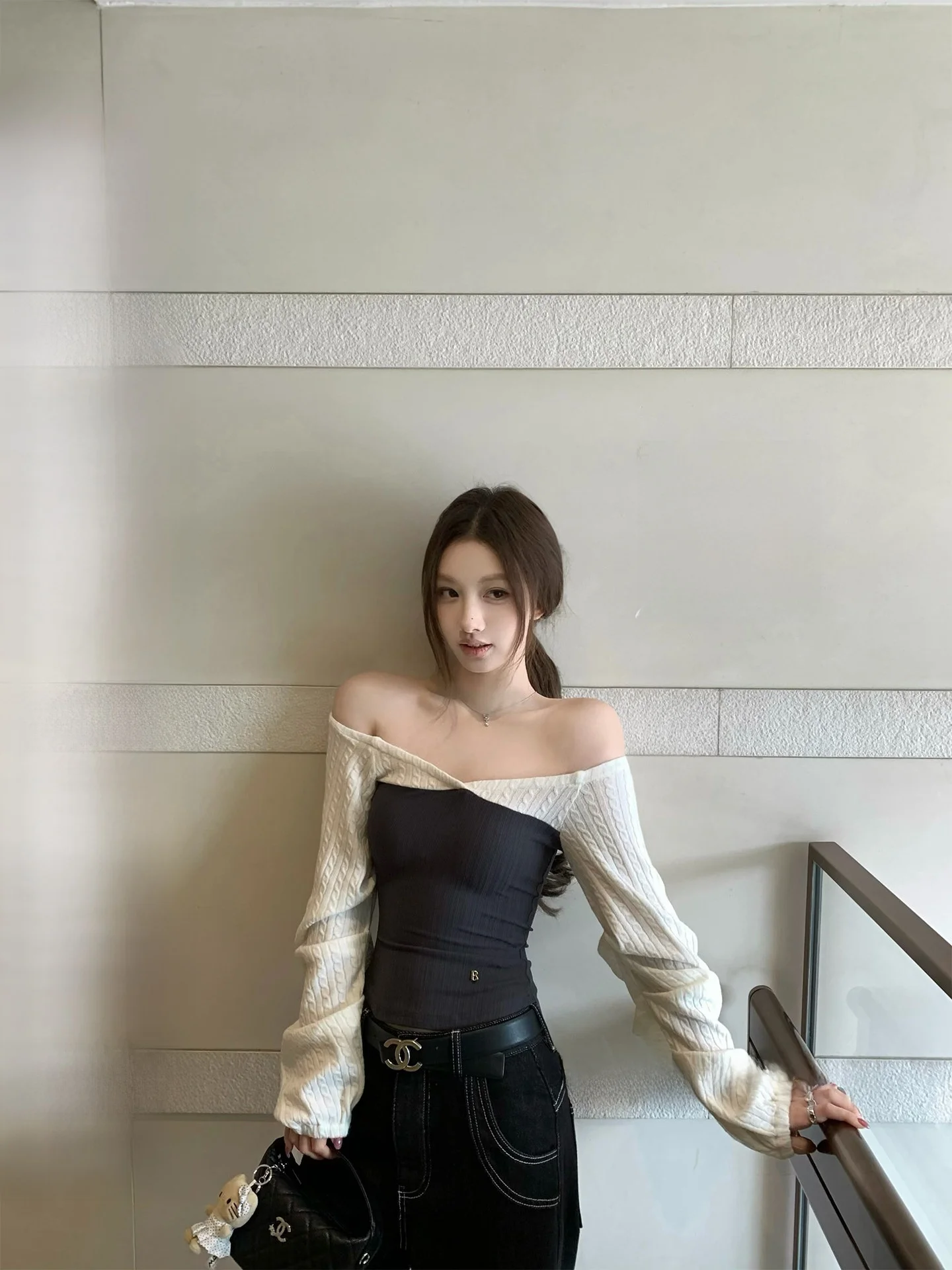 Chestnut Cocoa Knitted Top Color Block Gentle Slimming Women's Spring Fashion Elegant Style Long Sleeve Breathable Short Length
Chestnut Cocoa Knitted Top Color Block Gentle Slimming Women's Spring Fashion Elegant Style Long Sleeve Breathable Short Length