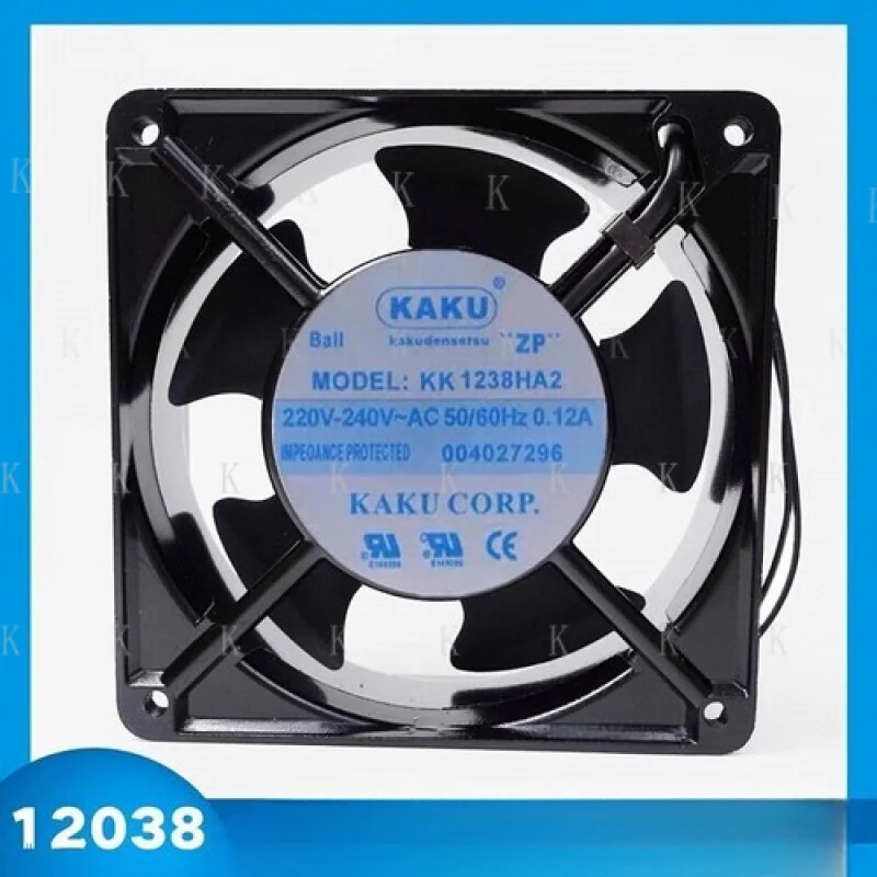 C FOR KAKU KK1238HA2 12038 AC220V-240V 0.12A Axial Cooling Fan
C FOR KAKU KK1238HA2 12038 AC220V-240V 0.12A Axial Cooling Fan