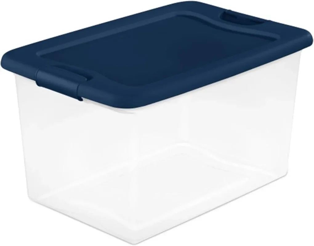 Sterilite 24-Pack Color Program, Large Clear Plastic Storage Bins with Lids, 64 Quart, Blue - Stackable Organizing Container
Sterilite 24-Pack Color Program, Large Clear Plastic Storage Bins with Lids, 64 Quart, Blue - Stackable Organizing Container