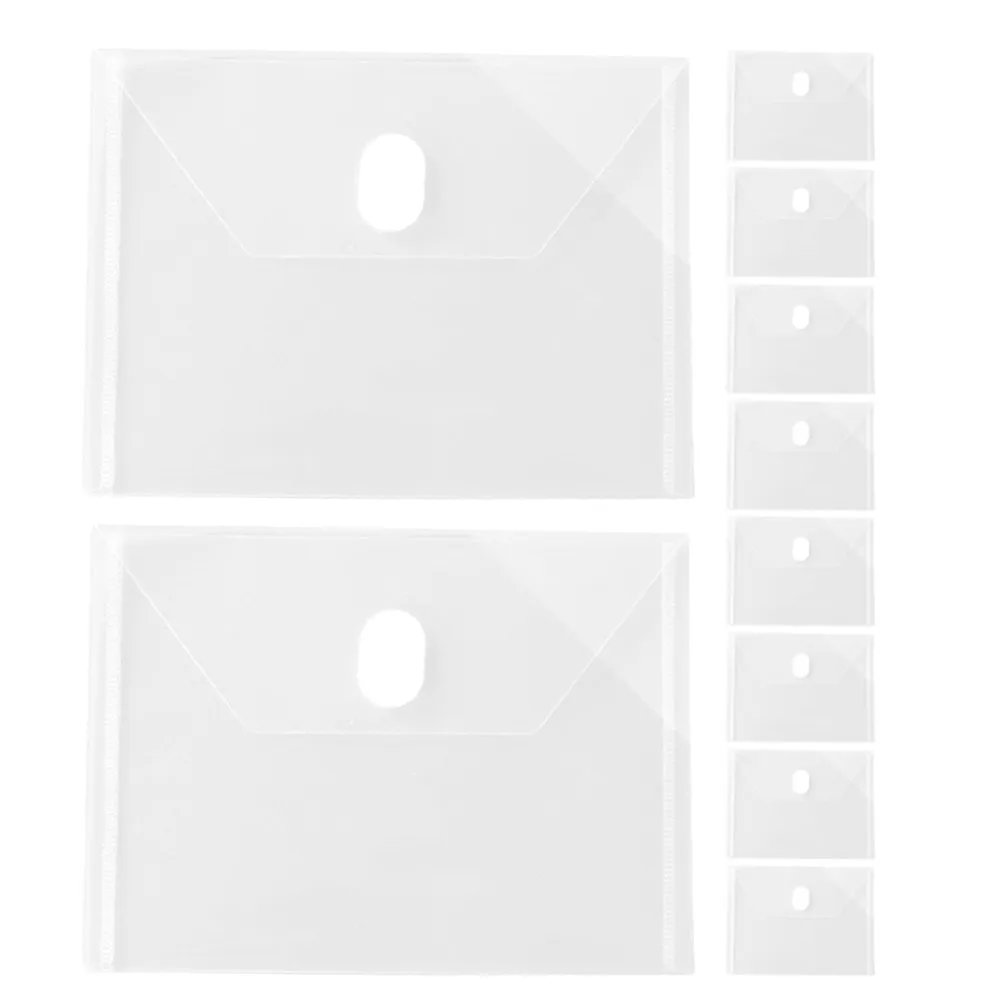 24Pcs Transparent Document Storage Bag Reusable Plastic File Folder with Hook Loop Seal for Receipts Cash Stickers Lightweight
24Pcs Transparent Document Storage Bag Reusable Plastic File Folder with Hook Loop Seal for Receipts Cash Stickers Lightweight