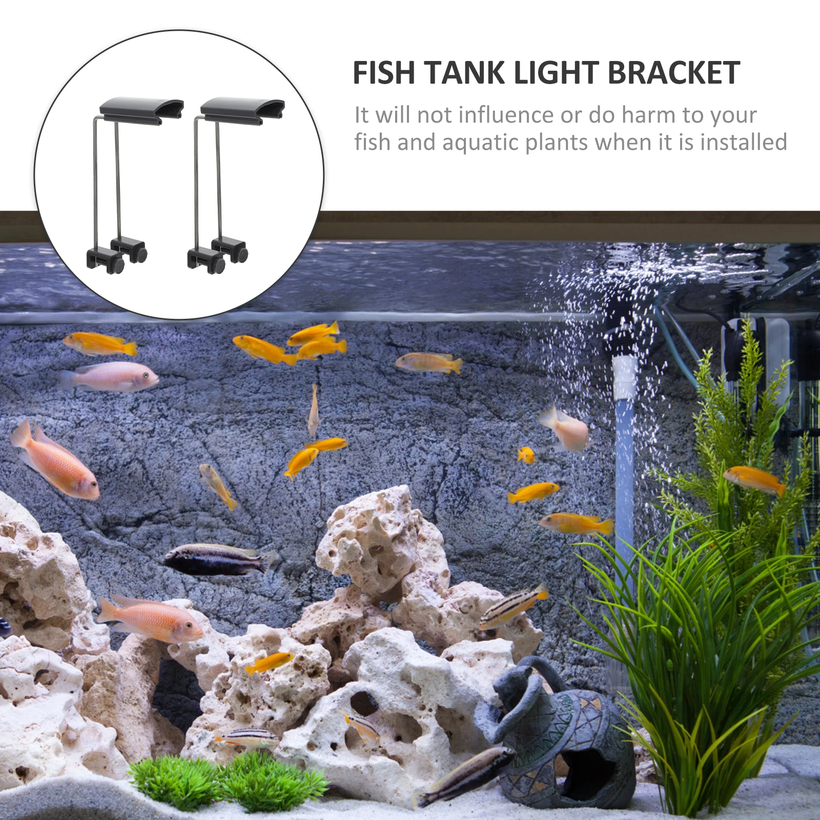 2pcs Aquatic Plant Lamp Holder Bracket 10cm High Durable Plastic Fish Tank Light Stand Riser Mount Grey Aquarium Lighting
2pcs Aquatic Plant Lamp Holder Bracket 10cm High Durable Plastic Fish Tank Light Stand Riser Mount Grey Aquarium Lighting