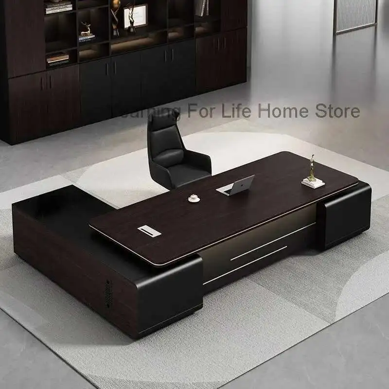 Light Luxury Boss Office Desk Wooden Storage Designer Vintage Unique Desk High Quality Modern Executive Schreibtisch Furniture
Light Luxury Boss Office Desk Wooden Storage Designer Vintage Unique Desk High Quality Modern Executive Schreibtisch Furniture