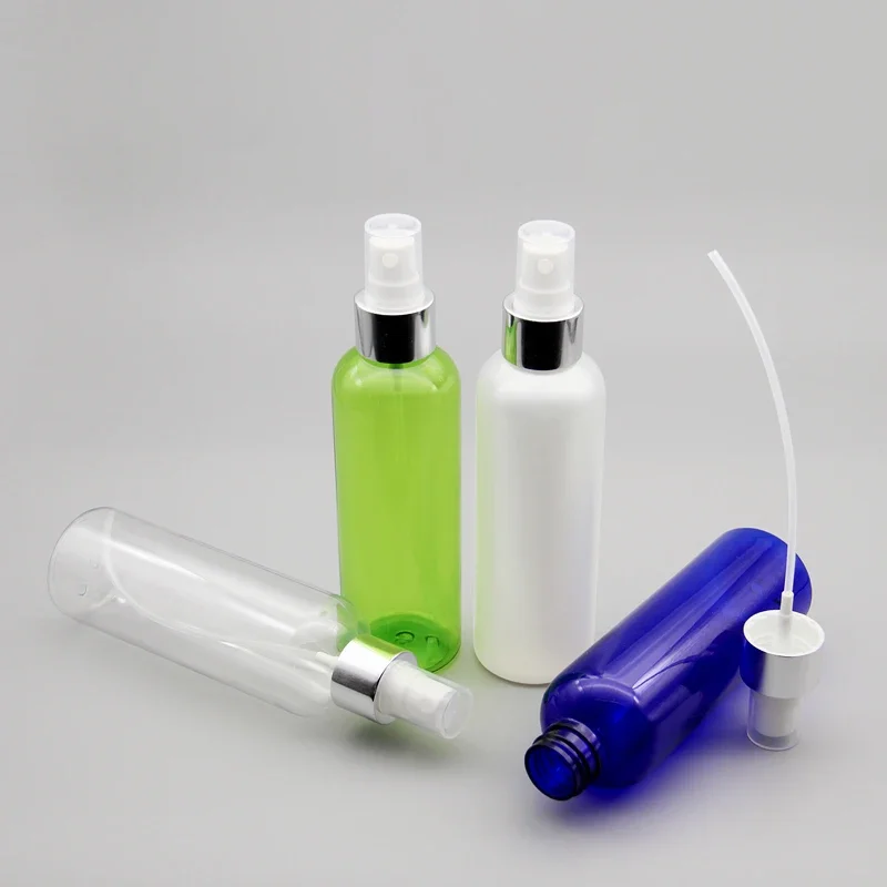 200ML X 30 Empty Makeup Spray Pump Plastic Bottle With Silver Aluminum Collar 200cc Perfume Cosmetic PET Bottle Container
200ML X 30 Empty Makeup Spray Pump Plastic Bottle With Silver Aluminum Collar 200cc Perfume Cosmetic PET Bottle Container