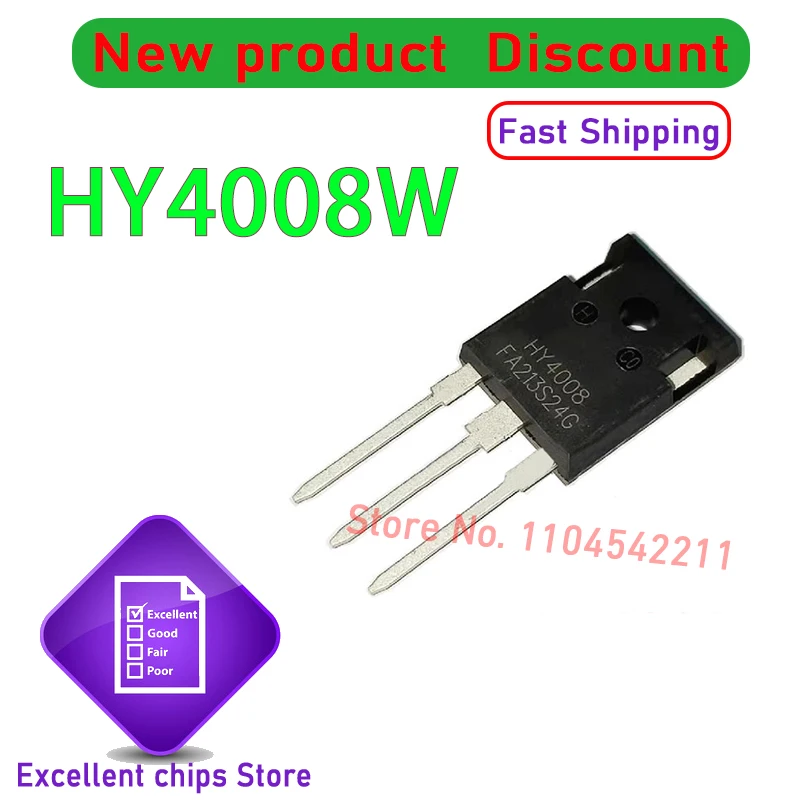 (10-100) шт./лот, оригинальный HY4008 HY4008W TO-247 MOSFET инвертор ультрачип 80 В 200 А 100% новый и подлинный
(10-100) шт./лот, оригинальный HY4008 HY4008W TO-247 MOSFET инвертор ультрачип 80 В 200 А 100% новый и подлинный