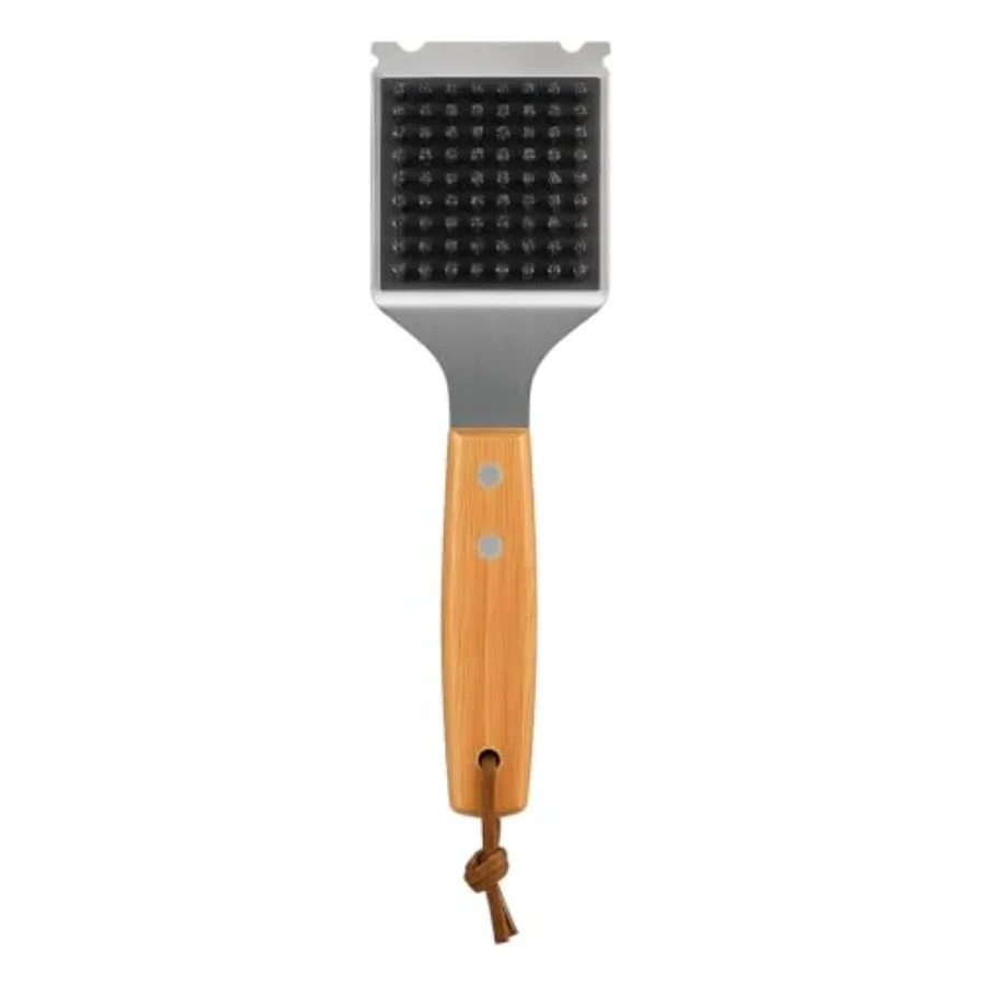Grill Brush and Scraper Heavy Duty BBQ Cleaner with Stainless Steel Bristles, Solid Wooden Handle and Leather Strap Barbecue Cl
Grill Brush and Scraper Heavy Duty BBQ Cleaner with Stainless Steel Bristles, Solid Wooden Handle and Leather Strap Barbecue Cl
