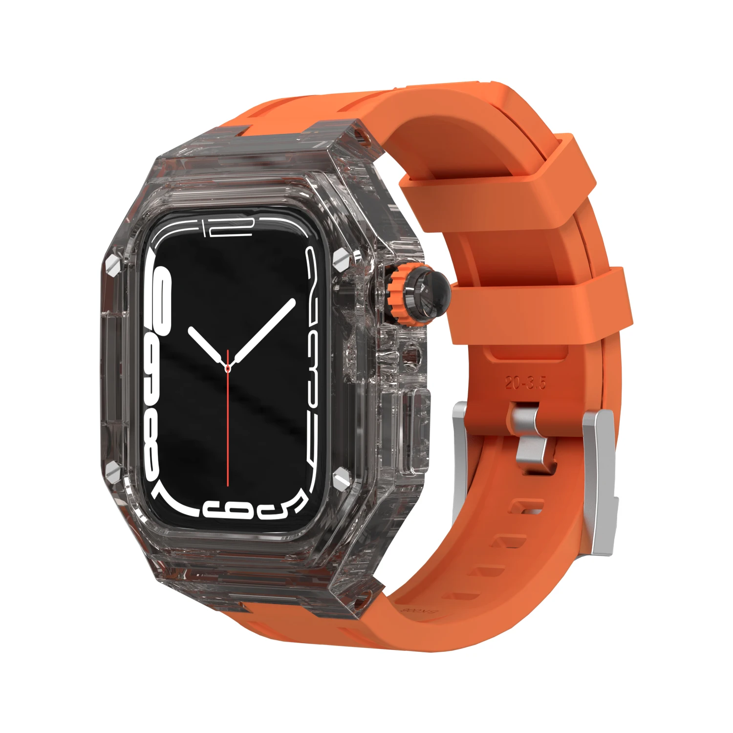 Hot-selling transparent anti-yellowing waterproof multiple colors and sizes protective case with strap for apple watch S10
Hot-selling transparent anti-yellowing waterproof multiple colors and sizes protective case with strap for apple watch S10