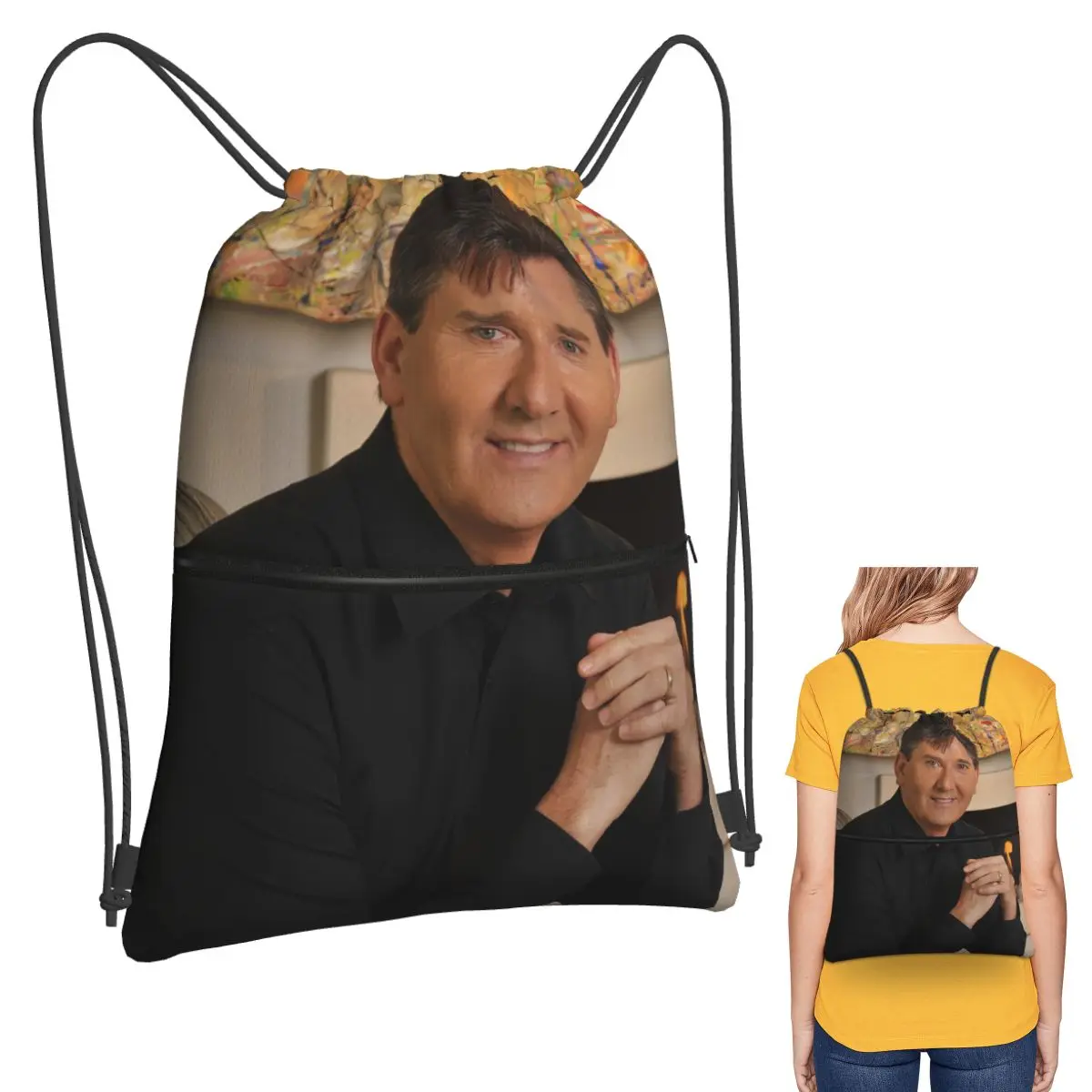 Daniel O'Donnell Gold Collection Backpacks Casual Drawstring Bags Sports Bag Book Bags for Travel Students
Daniel O'Donnell Gold Collection Backpacks Casual Drawstring Bags Sports Bag Book Bags for Travel Students