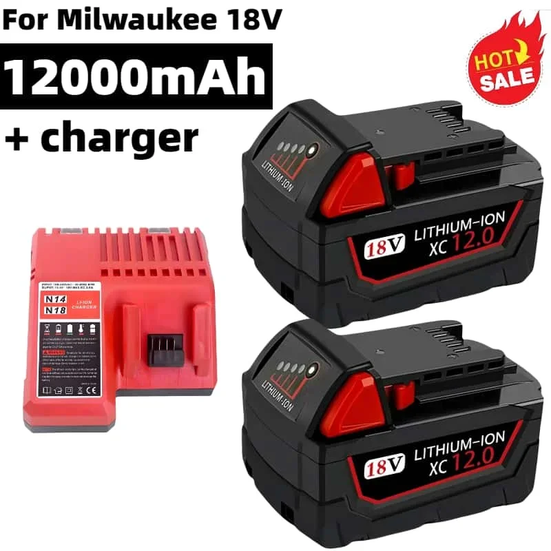 18V 12.0Ah For Milwaukee M18 Cordless Blower,Laser Level Beam Replacement battery, for 48-11-1850 48-11-1840 48-11-1820 Battery
18V 12.0Ah For Milwaukee M18 Cordless Blower,Laser Level Beam Replacement battery, for 48-11-1850 48-11-1840 48-11-1820 Battery