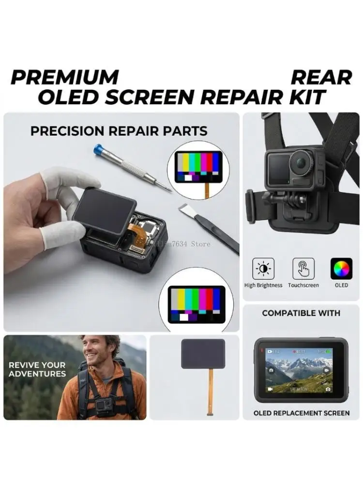 Main Camera Screen For Action 5 Camera Front LCD Screen Rear Main LCD Screen
Main Camera Screen For Action 5 Camera Front LCD Screen Rear Main LCD Screen