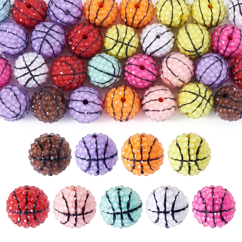 30Pcs/Set Football Basketball Opaque Resin Rhinestone Beads Sport Theme For Making Bracelet Necklace DIY Craft Jewelry Supplies
30Pcs/Set Football Basketball Opaque Resin Rhinestone Beads Sport Theme For Making Bracelet Necklace DIY Craft Jewelry Supplies