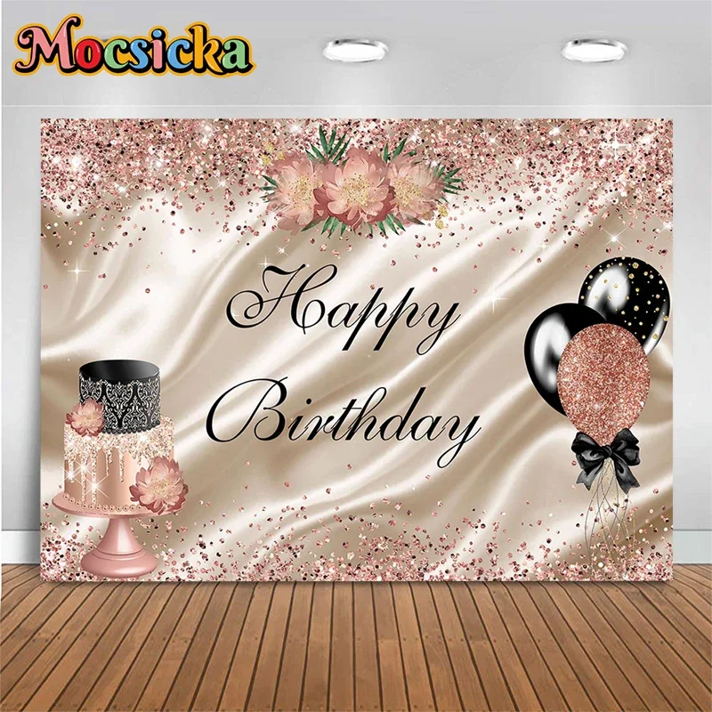 Mocsicka Birthday Party Art Photography Background Rose Gold Cake Crush Balloon Decoration Adult Birthday Photo Backdrop Studio
Mocsicka Birthday Party Art Photography Background Rose Gold Cake Crush Balloon Decoration Adult Birthday Photo Backdrop Studio