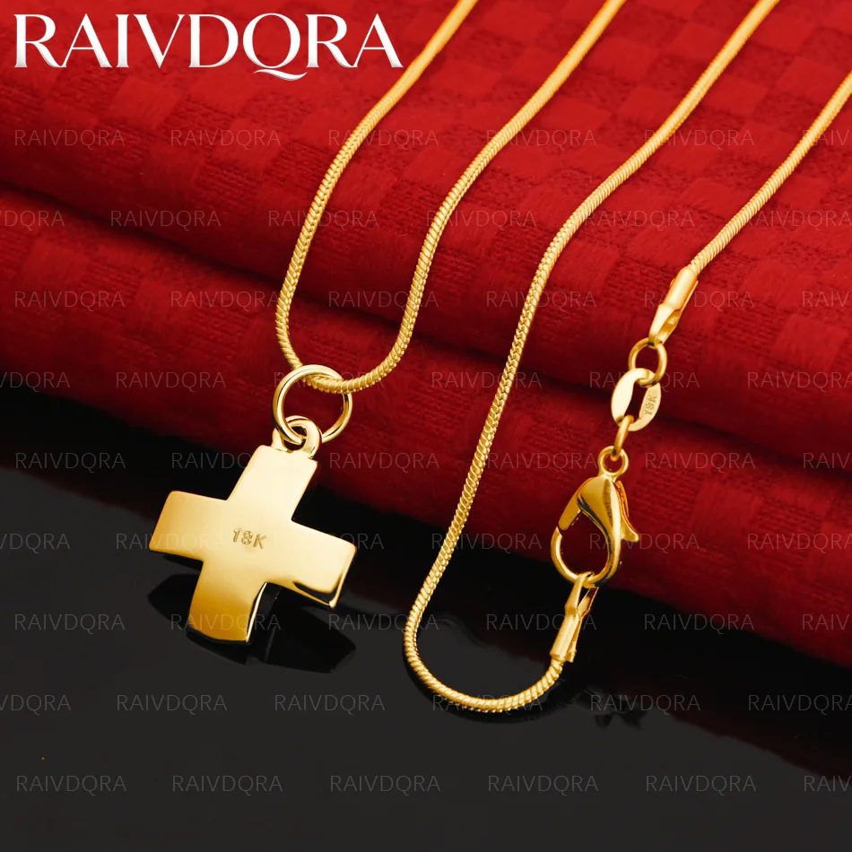 18K Gold Plated Cross Pendant Necklace For Women Men Creativity Gifts Street All-match Party And Daily Wear
18K Gold Plated Cross Pendant Necklace For Women Men Creativity Gifts Street All-match Party And Daily Wear