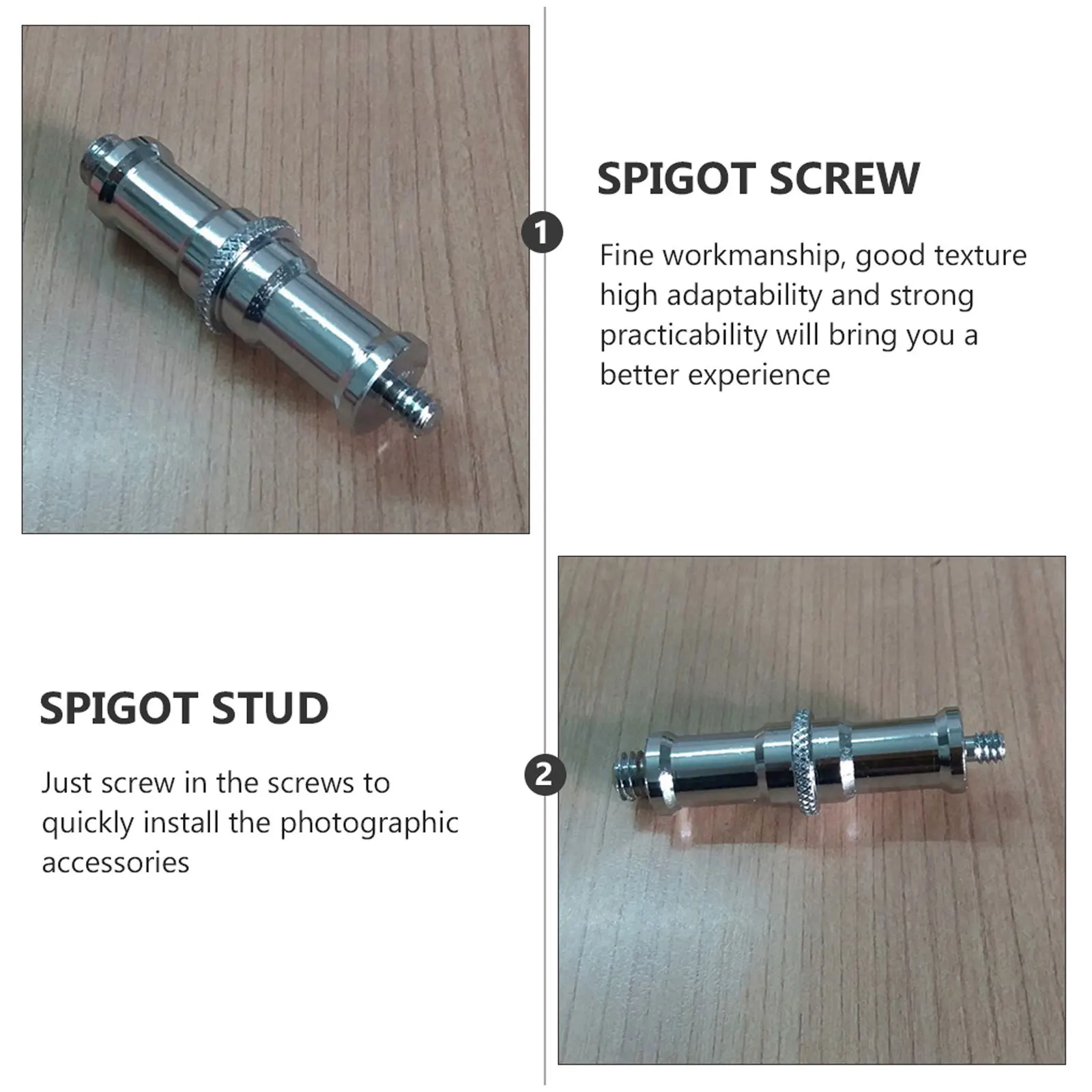 4Pcs Stainless Steel Light Stand Adapter 1 4 to 3 8 Screw Converter for Camera Flash Lighting Equipment 1/4 to 3/8 Adapter
4Pcs Stainless Steel Light Stand Adapter 1 4 to 3 8 Screw Converter for Camera Flash Lighting Equipment 1/4 to 3/8 Adapter